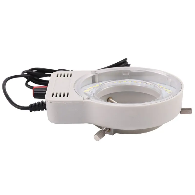 48 LED 산업 현미경 카메라 광원 링 램프 조명 Illuminator 램프 조정 가능한 밝기 USB 인터페이스