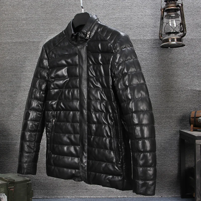 veste en cuir homme grande taille