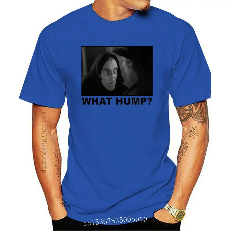 Белая футболка с надписью WHAT HUMP YOUNG FRANKENSTEIN | Мужская одежда