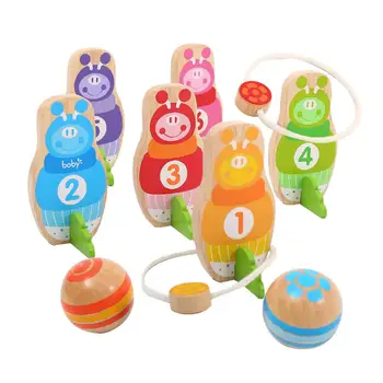 

2 In 1 Indoor And Outdoor Baby Bowling Toy Mini Bowling Outdoor Children's Game Bowling Circle Set Interactive Leisure Game