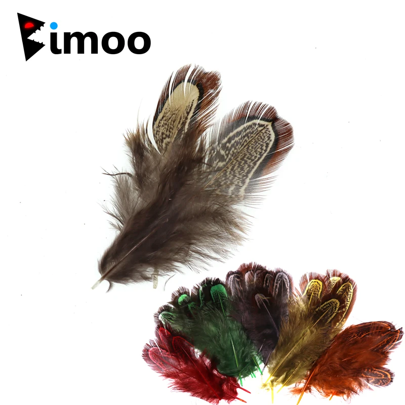 

Bimoo 100pcs/pack Fly Tying Partridge Feather Caddis Fly Wings Soft Hackle Wet Flies Saltwater Treble Hooks Tying Materials