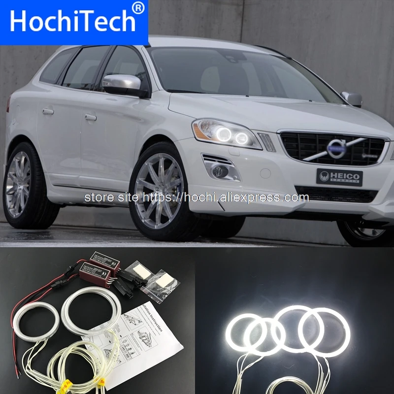 

HochiTech отличный CCFL ангельские глазки комплект Ультра яркое освещение фар для Volvo XC60 S60 09 10 11 2012 2013 с проектором
