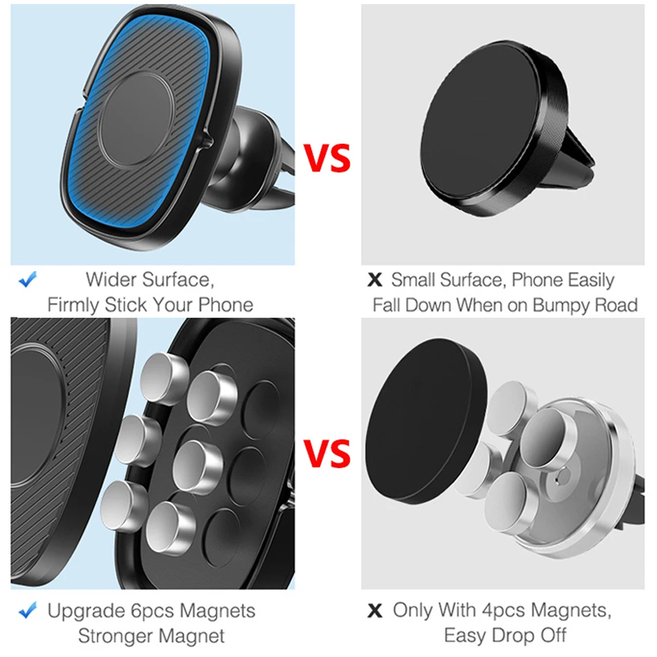 Magnetic Wireless Car Charger Phone Holder Telefon GPS Support for iPhone 13 12 Pro Max Universal Wireless Charging Car Holder car dashboard phone holder