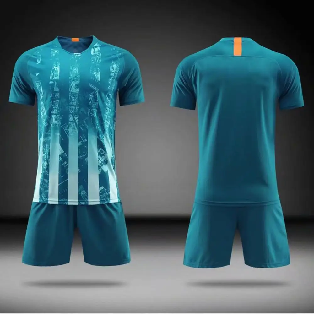 

18/19 juego de camiseta de fútbol para adultos camiseta de fútbol uniforme traje de entrenamiento para correr ropa deportiva