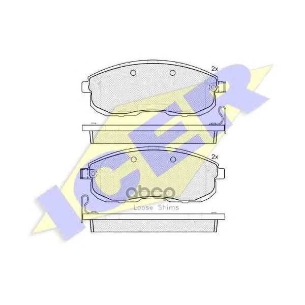 181882-200_колодки Дисковые Передние! Nissan Teana 2.3-3.5 08 Icer 181882200 Icer арт. 181882200