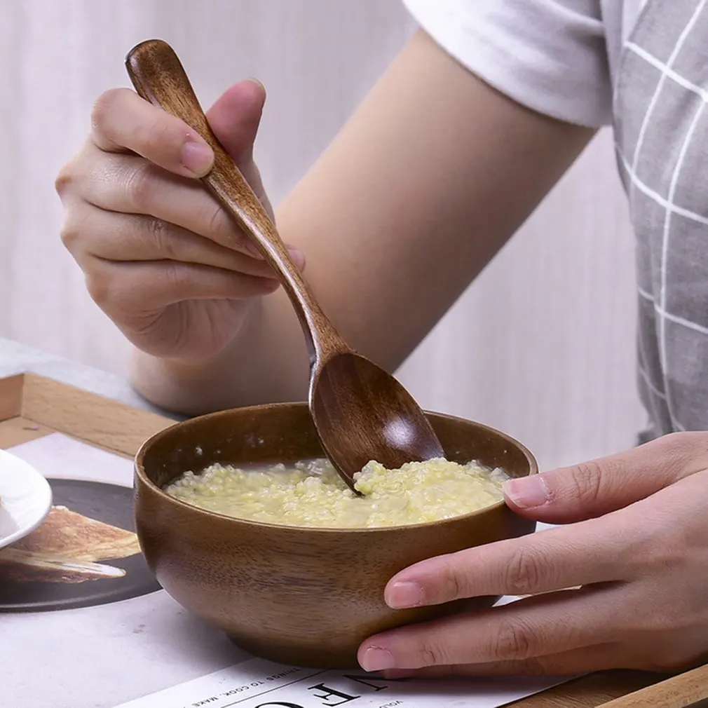 Simplelife Лаковая деревянная ложка для соли деревянные сахарные приправы чайные ложки кухонная посуда инструмент креативный с широким горлышком