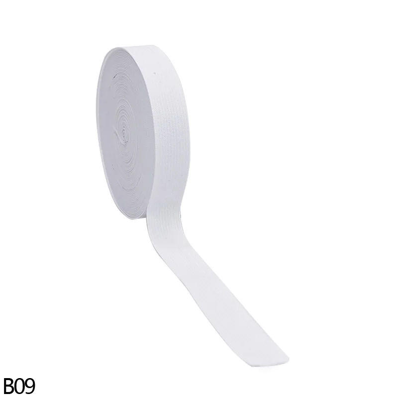 B09-2cm 5 ярдов ширина 1,5-4,5 см эластичная лента черная белая плоская резинка s одежда швейный материал DIY аксессуары для пошива одежды - Цвет: B09-2cm