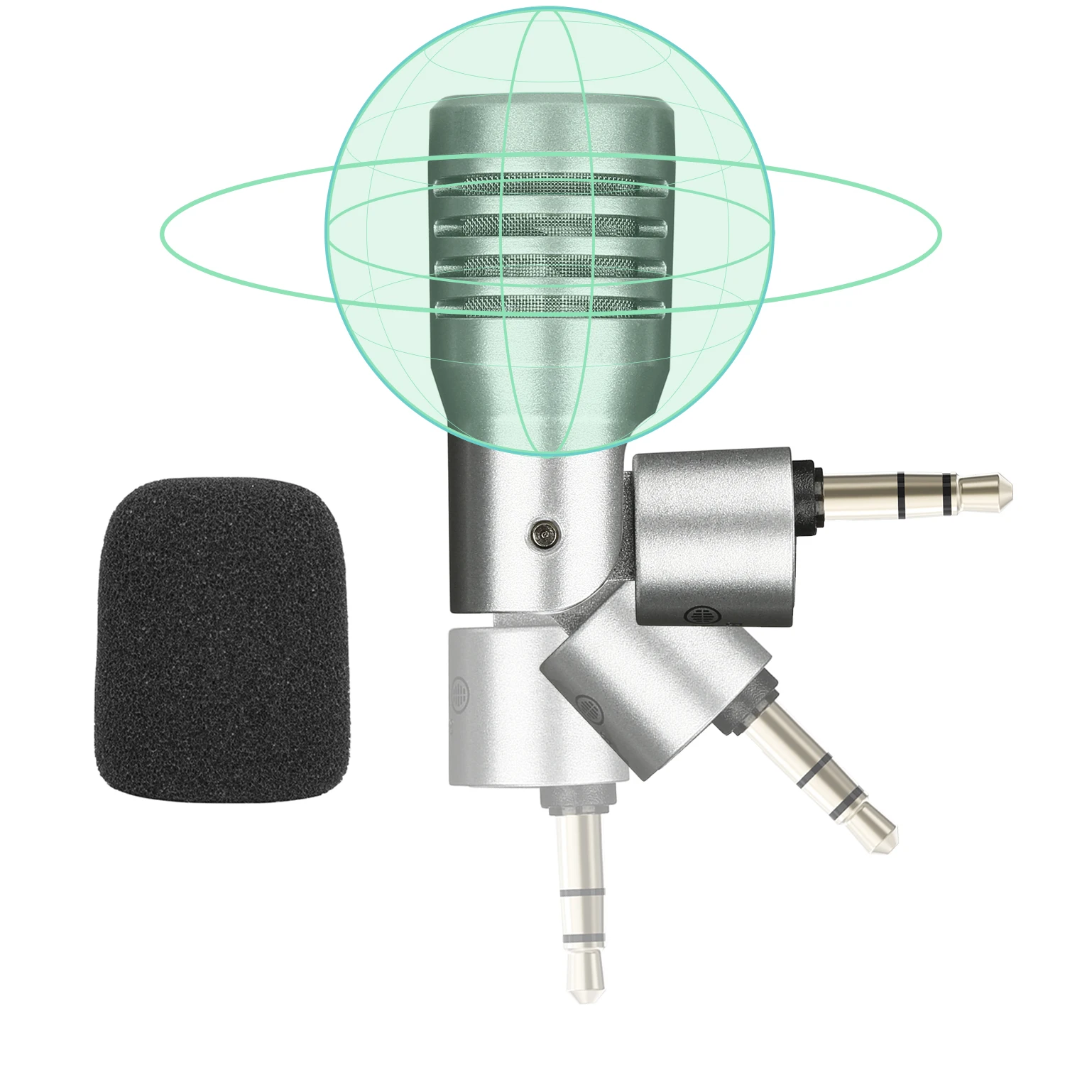 BOYA BY-P4 Miniature Omnidirectional Microphone plug-and-play microphone for vlogging mobile journalism live streaming 