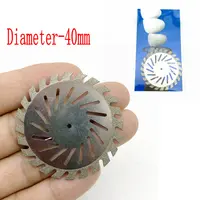 Big Size laboratorium dentystyczne polerowanie diament dwustronna tarcza tnąca do cięcia dentystycznego tynk tarcza koła laboratorium dentystyczne narzędzie 40 i 45mm 4