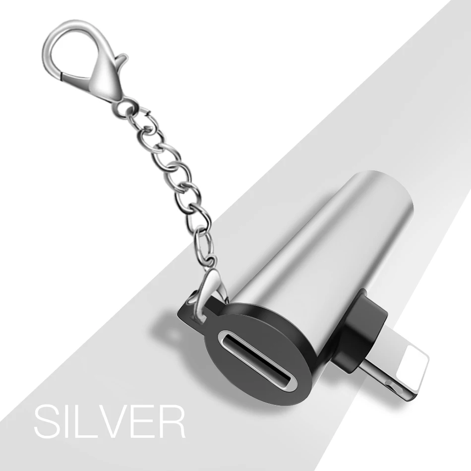 !ACCEZZ 2 in 1 For Apple Phone Adapter For iPhone 11 XS Pro Max X 8 Plus Aux Audio Cable Splitter 3.5mm Jack Headphone Converter (14)