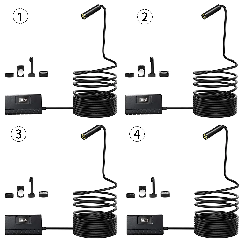 Беспроводной бороскоп HD Автомобильный 1080P водонепроницаемый Wi-Fi Полужесткий инструмент Инспекционная камера ремонт длинный диапазон обзора Led для IOS для Android