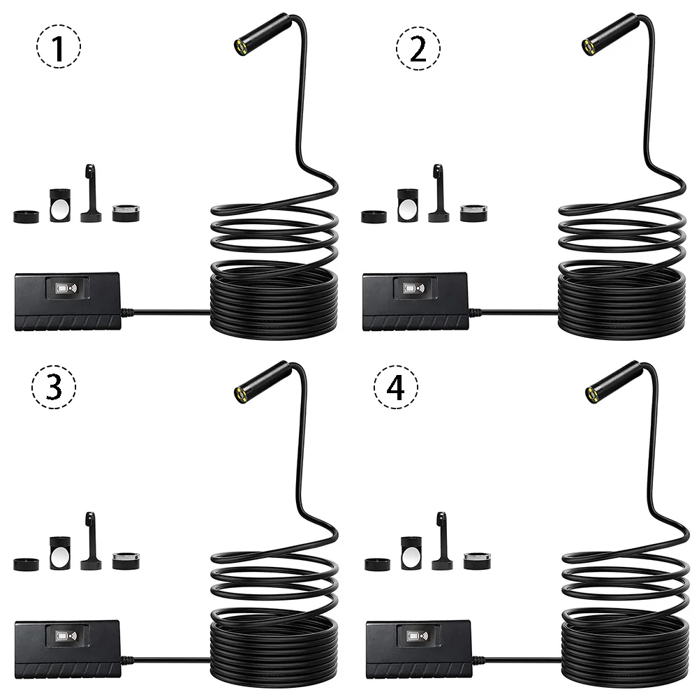Wireless Borescope HD Car 1080P Waterproof WIFI Semi Rigid Tool Inspection Camera Repair Long View