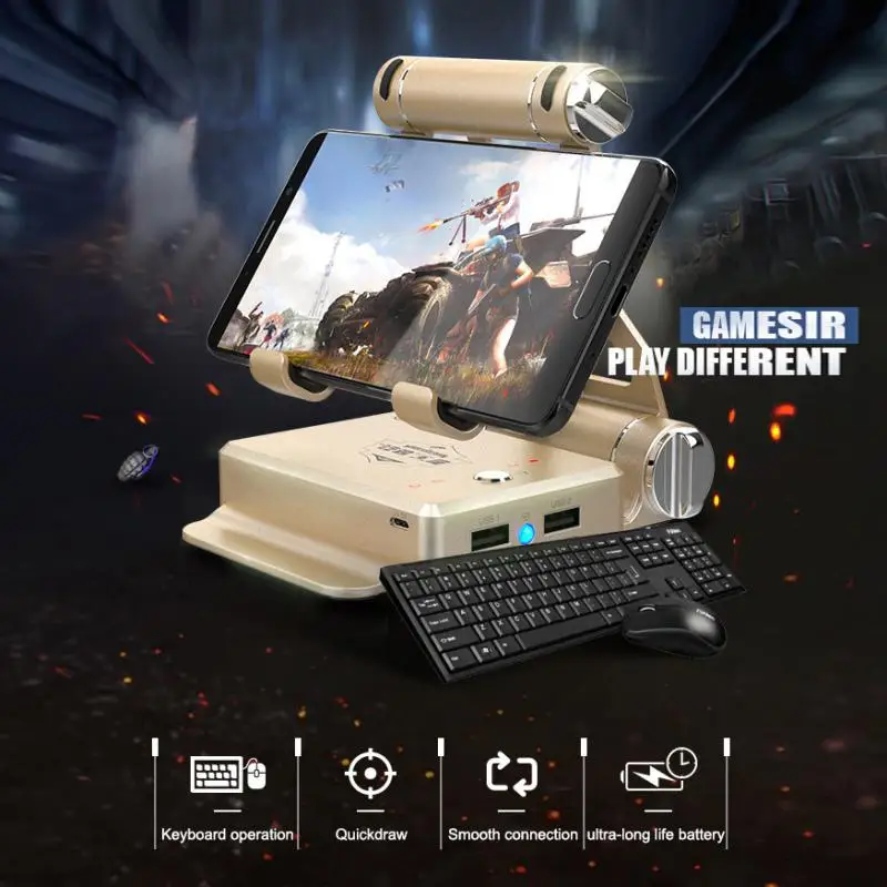  GameSir X1 BattleDock Wired/Wireless Converter Stand Adapter Wired Gaming keyboard Mouse for PUBG F