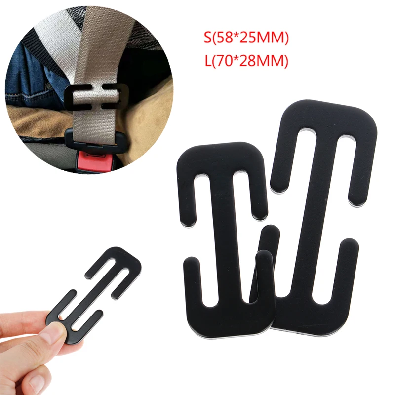 Car Seat Belt Accessory 1PC 58/70MM Metal Safety Seat Belt Adjuster Automotive Locking Clip Belt Clamp