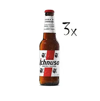 

Ichnusa 3X Birra Anima Sarda SardinianLager Beer 330cl. 4,7% Vol Italian!