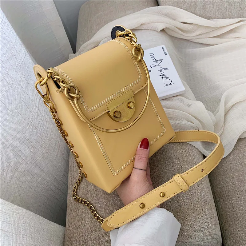 

JIULIN New Korean version handbag with small square bag fashionable foreign style chain single shoulder and oblique Bag