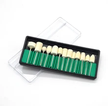 Сверлильный станок для ногтей 13 шт. новая Полировочная головка из войлока шерстяное колесо зеркальная полировка Высококачественная насадка для измельчения шерсти аксессуары для ногтей