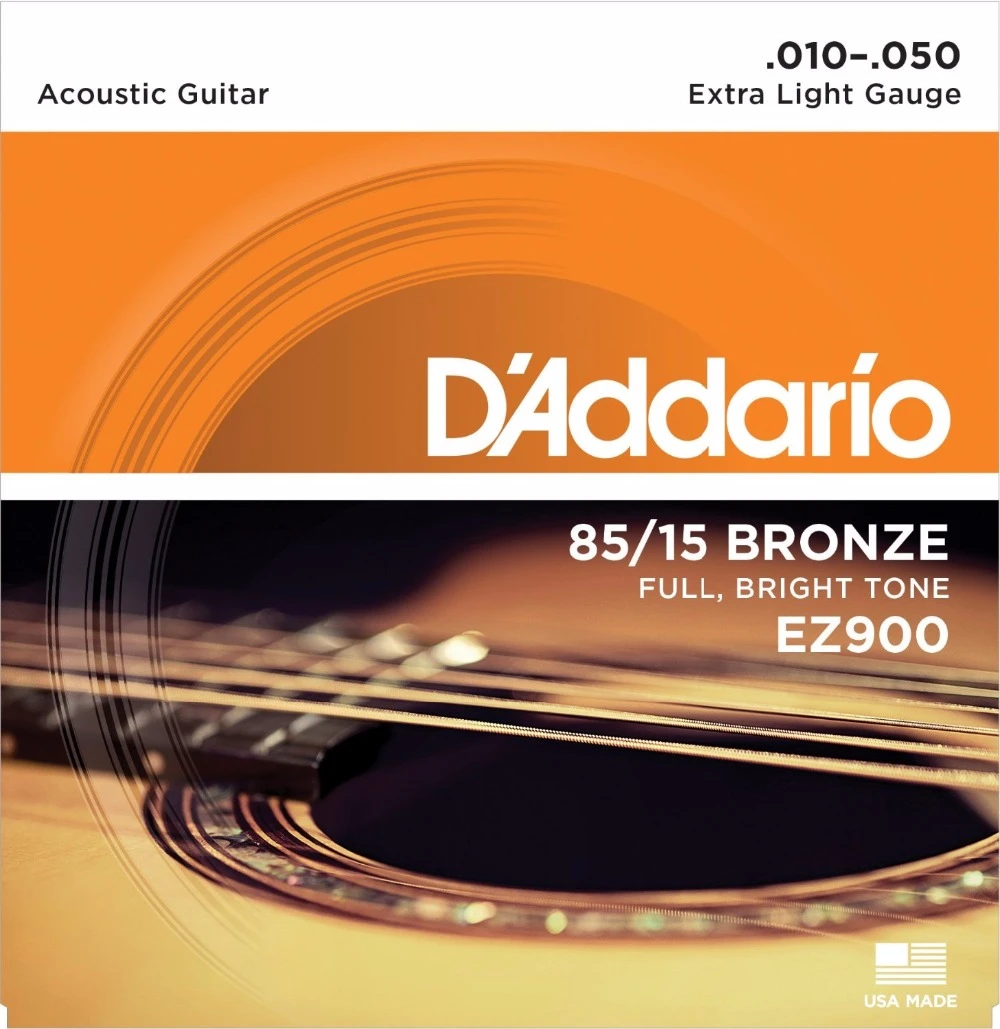 Cuerdas de guitarra acústica, accesorio gran bronce americano, Extra ligero, 010 050, de D'Addario EZ900|acoustic guitar strings|guitar stringsguitar acoustic strings - AliExpress
