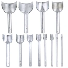 

MIUSIE 1PCS 12 Sizes 3mm-50mm Leather Half Round Cutter Punch Tools Leather Craft Tools For Belt Wallet Leather Punch DIY