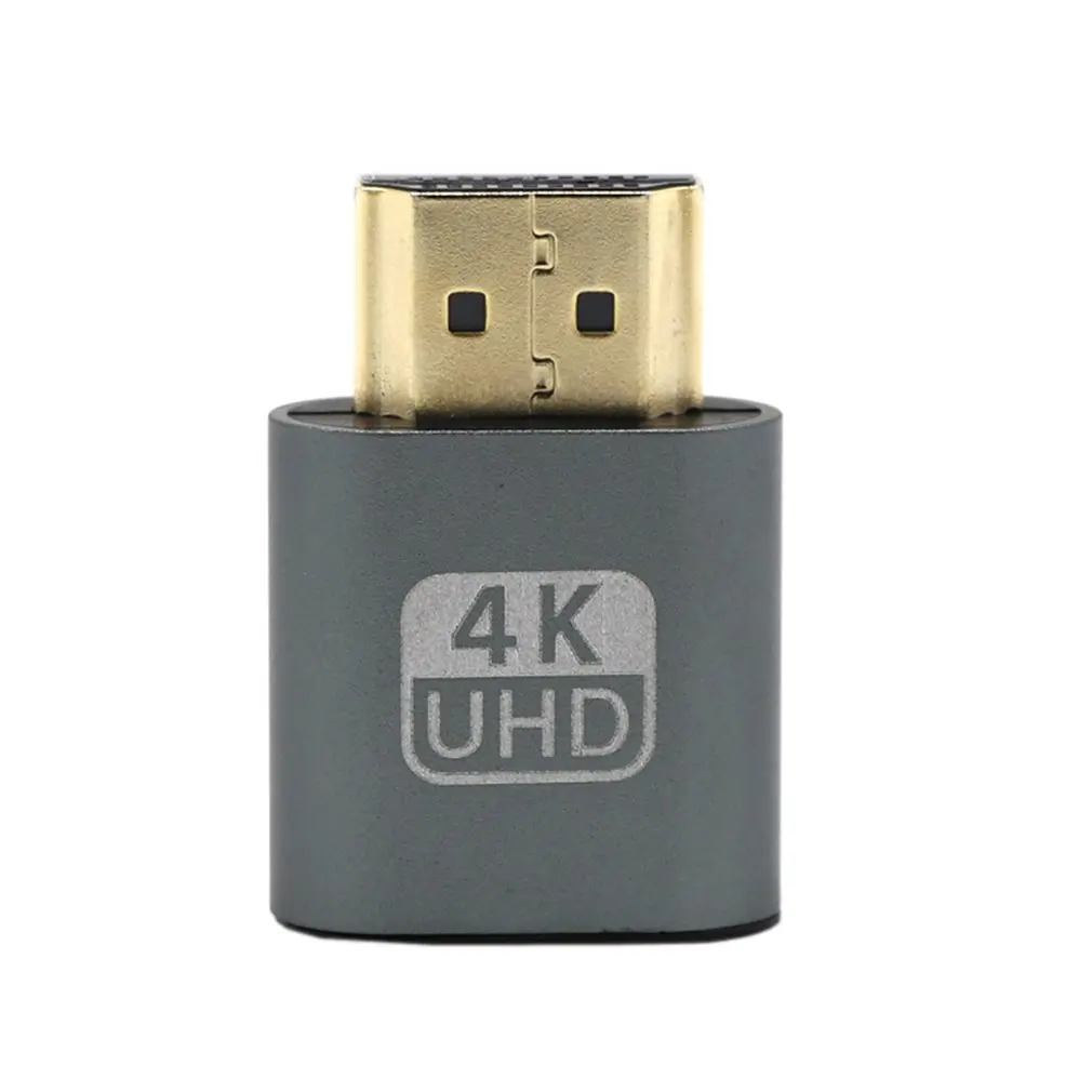 VGA HDMI Dummy Plug Virtual Display Emulator Adapter DDC Edid Support 1920x1080P For Video Card BTC Mining Miner