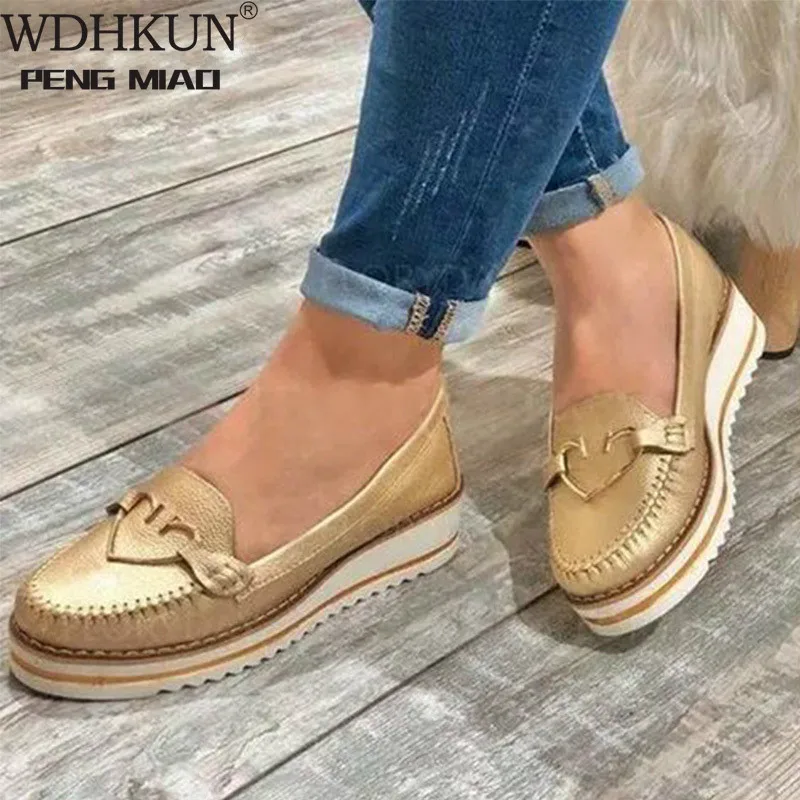 Mocasines de plataforma sin cordones para mujer, zapatos planos con borlas  y pajarita, de piel sintética suave, para todas las estaciones|Zapatos  planos de mujer| - AliExpress