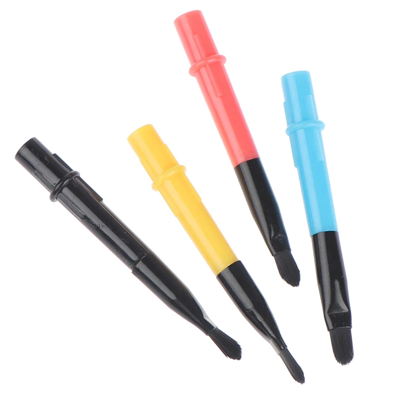 12pcs Portable Automatic Retractable Lip Brush Fashion Brush Lid Eyeliner Brushmakeup brushes