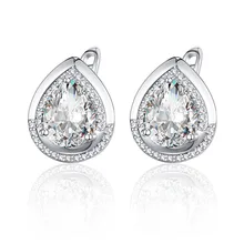 Classic Round Cubic Zirconia Stud Earrings Gold Silver Color Plated Multicolor CZ Beads Ear Studs for Women Jewelry Girls Gifts