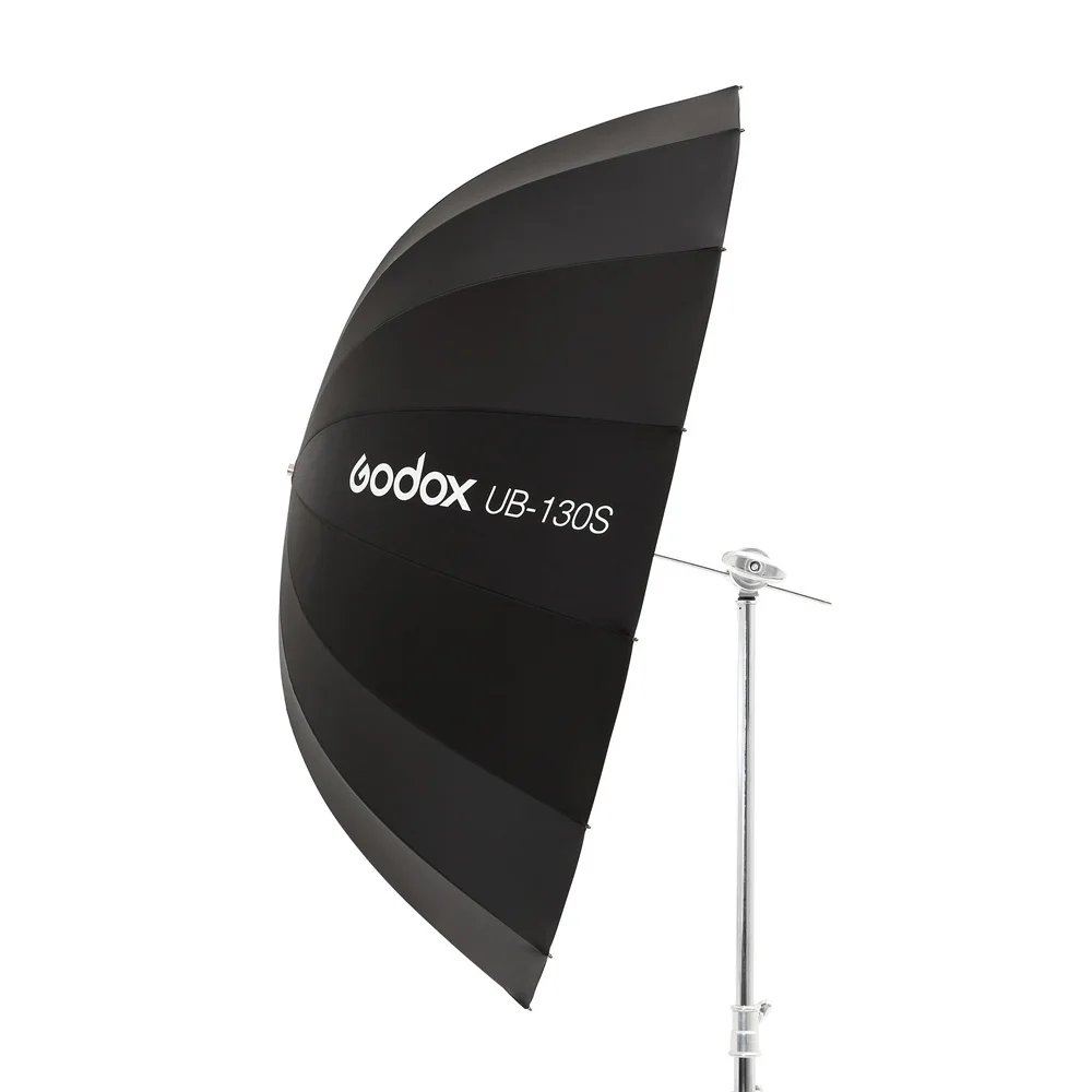 Guarda-chuva com Preto Godox Polegada Parabólico Preto Guarda-chuva Reflexivo Studio Luz Prata Difusor Capa Pano Ub-130s 51 165cm - Image 4