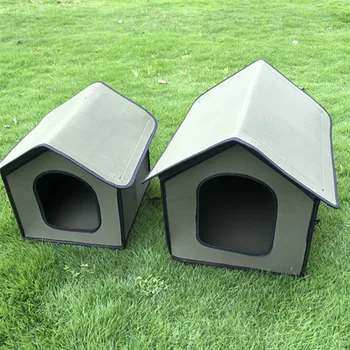 

Foldable Large Pet Dog Bed House EVA Waterproof Outdoor Cat Kennel Nest With Inner Pad Pet Shelter Portable Cat Dogs House Tent