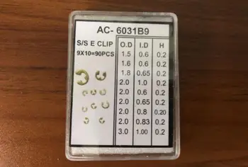 

Chronograph Watch Pusher Button Circlips C-clips 90x Assorted Cir-clip Ring