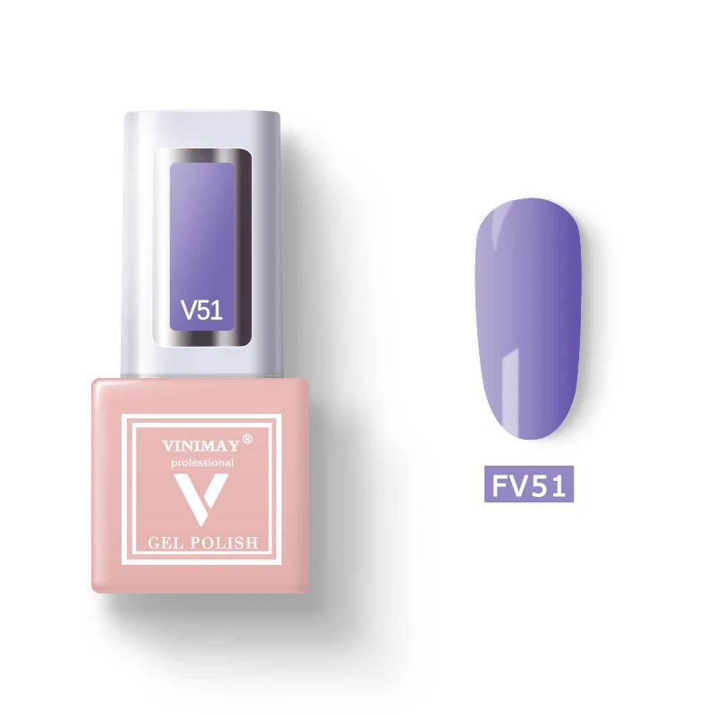 VINIMAY 60 Цветной Гель-лак для ногтей vernis полуперманентный УФ-гель лак-праймер впитывающий Гель-лак для ногтей Полировочный Гель для маникюра - Цвет: FV51