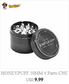 HONEYPUFF Speaker Shape Herb Grinder Aircraft Aluminum Grinder 56 MM 4 Layers Crusher Herb Tobacco Grinder Spice Crusher