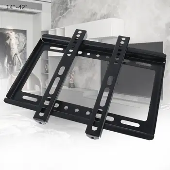 

Universal Thin 25KG TV Wall Mount Bracket Flat Panel TV Frame with Gradienter for 14 - 42 Inch LCD LED Monitor Flat Pan