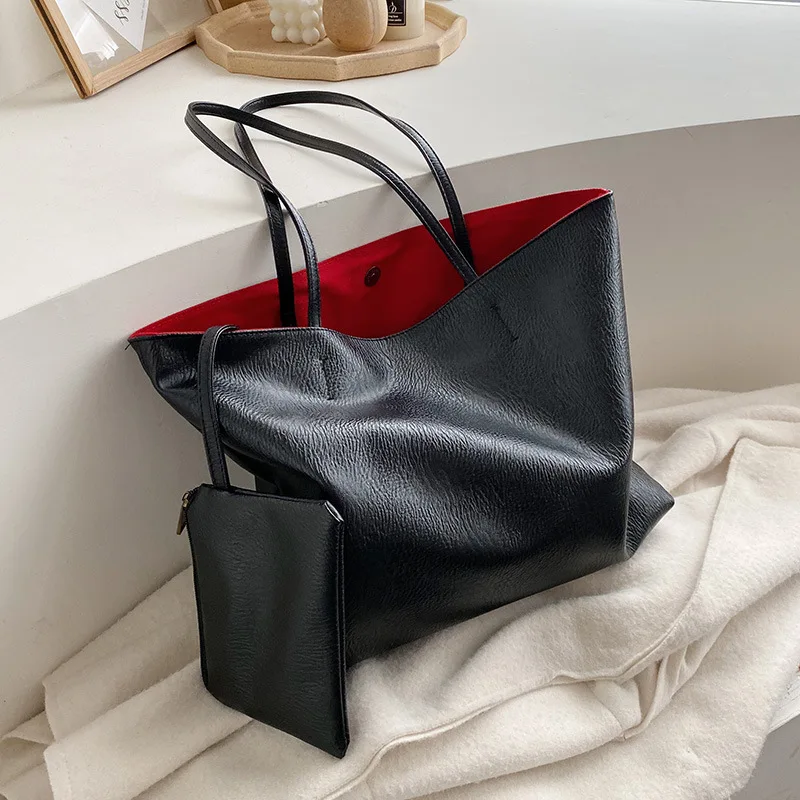 Женская сумка 2019 новая дизайнерская винтажная однотонная Сумка-тоут от