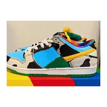 2020 Ben & Jerrys x SB Dunks Low Chunkys Dunkys White Lagoon Pulse Black University Running Shoes With Box Newest Sneakers