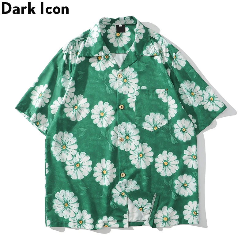 Camisa Hawaiana Para Hombre, Diseño De Calavera De Rosas