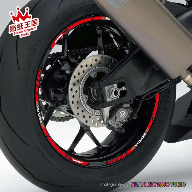 1 комплект для Honda CBR1000RR CBR600RR CBR650R CBR500R CBR300R CBR250RR отражающий обод колеса мотоцикла