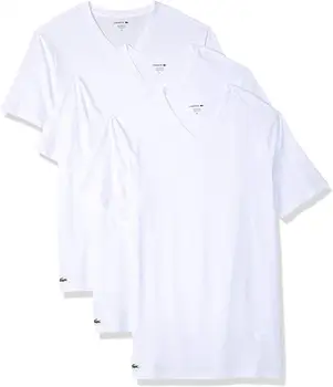 

2020 Men's 100% Cotton V-Neck T-Shirt, 3 Pack Short Casual Cotton O-Neck