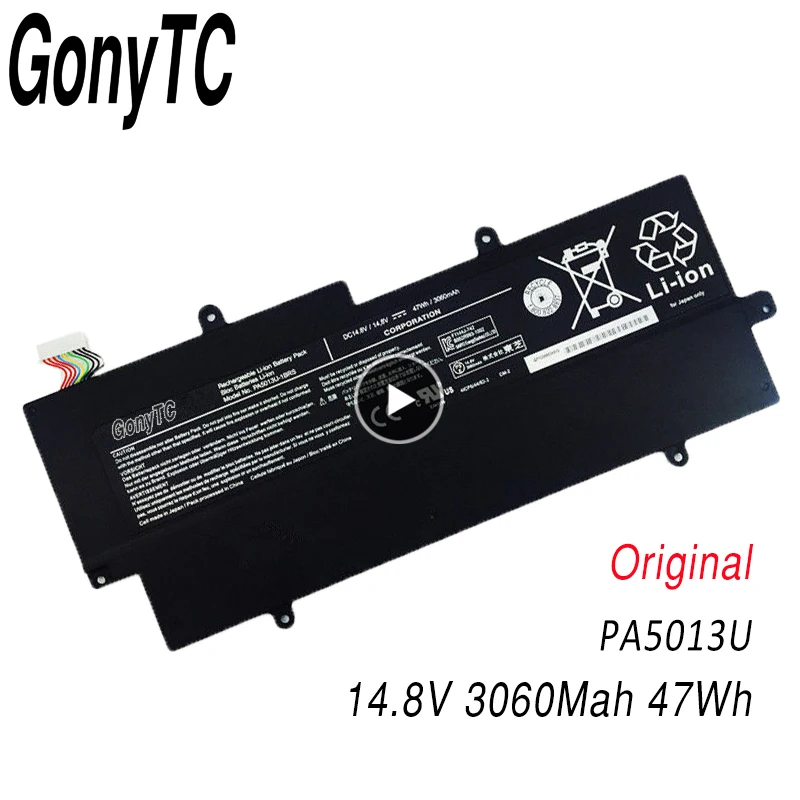 Оригинальный аккумулятор GONYTC PA5013U 1BRS для Toshiba Portege Z835 Z830 Z930 Z935 Ultrabook PA5013 14 8 в 3060