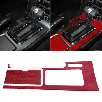 

Fit For Ford Mustang Gear Panel Trim 3pcs / set Carbon Fiber Central Gearbox Panel Interior Decoration Trim Cover Refitting