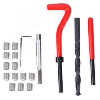 

20 Pcs/set Thread Repair Kit M8x1 Stainless Steel Rethreading Tap Set for Female Thread Repairing Insert SleeveThread Insert