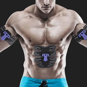 

Workout Body Stimulator Belt Lazy Fitness Abdominal Muscle Trainer Power Office Home Massager Vibration Arm Slimming Gym Purple