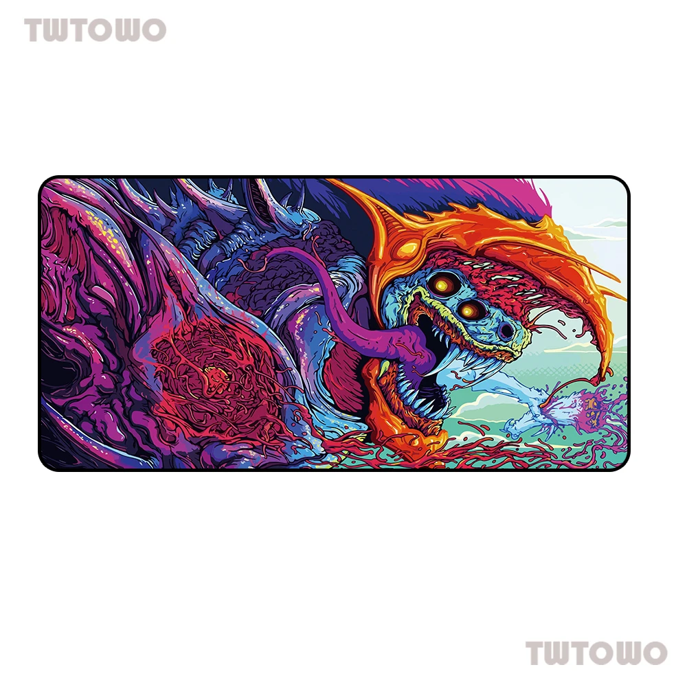 

900x400mm Hyper Beast XXL Mousepad CS GO Overlock Edge PC Computer Gaming Mouse Pad XXL Rubber Mat Non-slip Keyboard Mouse Mat