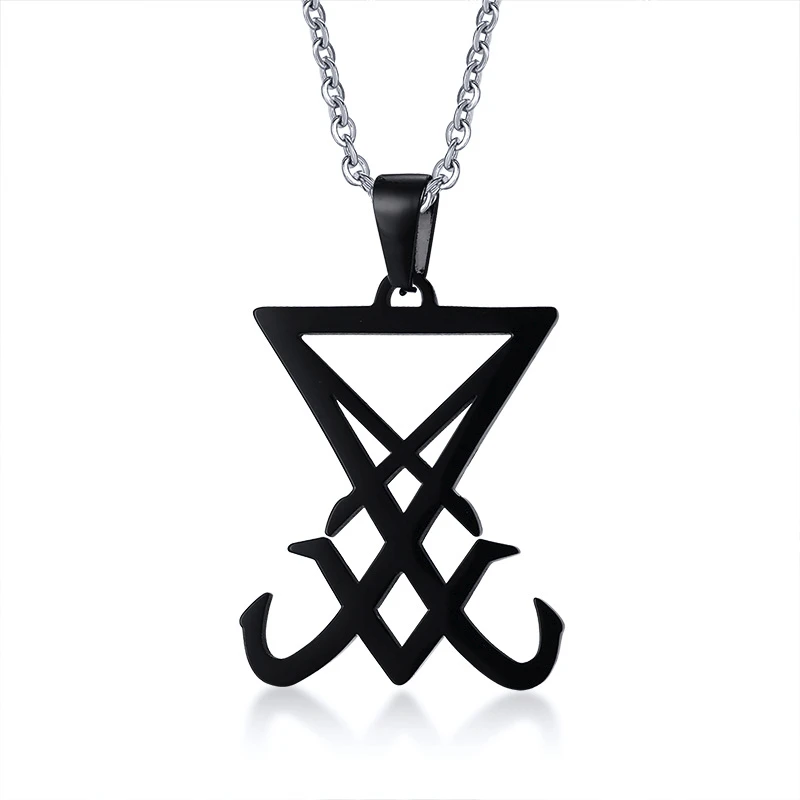 Cordão Crucifixo Invertido Satanismo Lucifer Cruz Invertida | Frete Grátis