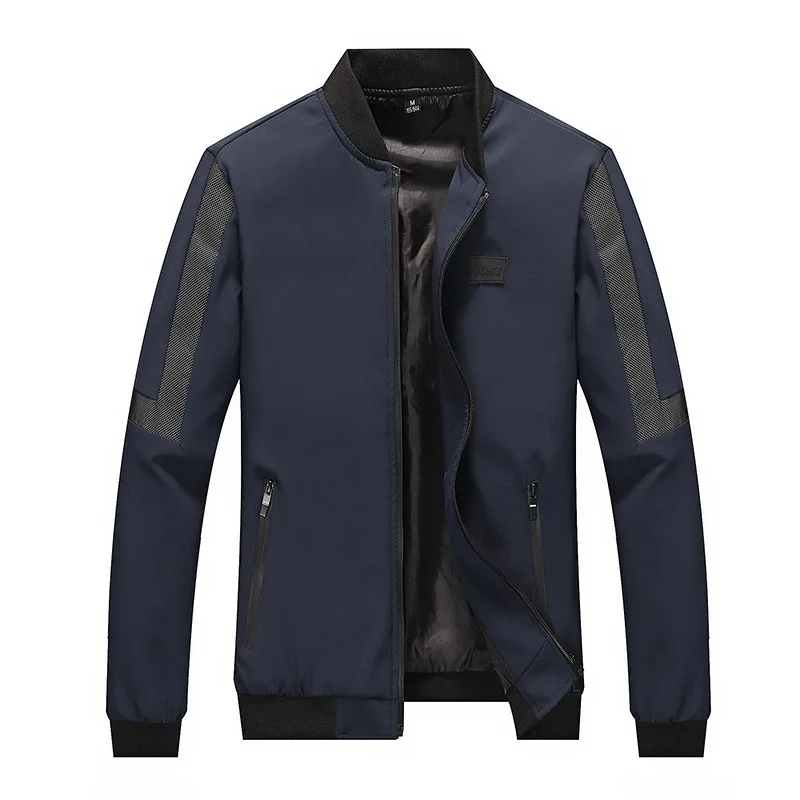 

Fashion Slim Fit Men Jacket Thin Jackets Brand Casual Coat Jacket Men Casual Striped Baseball Jacket Spring Autumn