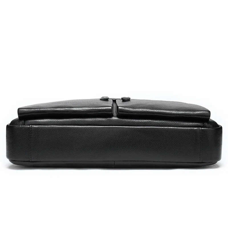 WESTAL 15.6'' Laptop Bag for Men Briefcases Genuine Leather Bag for Document Office Computer Briefcase Messenger Bag Men Leather