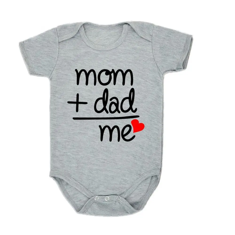 Bodysuit Overalls Romper Onesie Short-Sleeve Letter Newborns Baby-Girl Infant Boys Kids