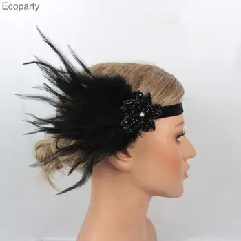 

Masquerade Headband Party Headpiece Feather Pattern Type Style Material And Gatsby Dance The 1920s