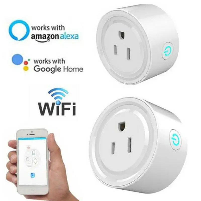 

1 Pack WiFi Phone Smart Socket Works with Amazon Alexa Google Home USA Plug HOT!