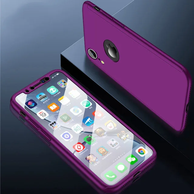 360 Полный чехол для телефона для iphone 5s 6s 5 6 7 8 plus x Мягкий силиконовый чехол для iphone 8 7 Plus X 6 Plus роскошный чехол s - Цвет: C